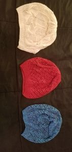 3 Crocheted Hats